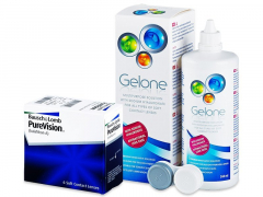 PureVision (6 lenses) + Gelone Solution 360 ml