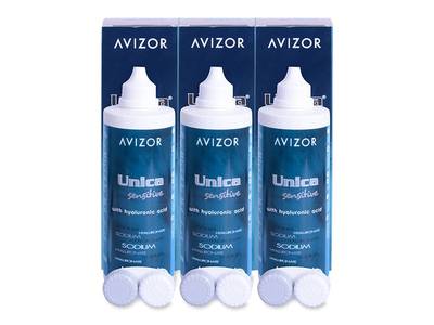 Avizor Unica Sensitive Solution 3 x 350 ml 