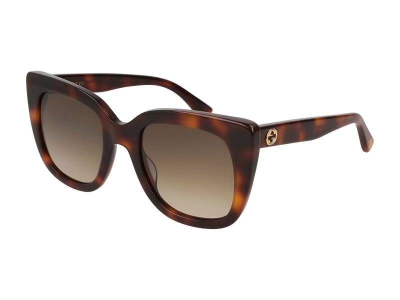 Gucci GG0163S 002 Women Square Sunglasses - Havana / Brown Gucci GG0163S 002 - Sunglasses for Woman - LookerOnline main image 3