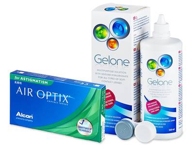 Air Optix for Astigmatism (6 lenses) + Gelone Solution 360 ml