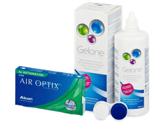 Air Optix for Astigmatism (6 lenses) + Gelone Solution 360 ml