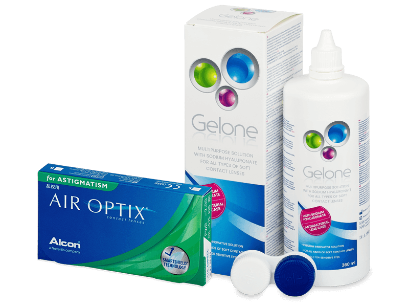 Air Optix for Astigmatism (6 lenses) + Gelone Solution 360 ml