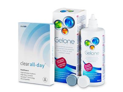 Clear All-Day (6 lenses) + Gelone Solution 360 ml