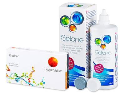 Proclear Sphere (6 lenses) + Gelone Solution 360 ml