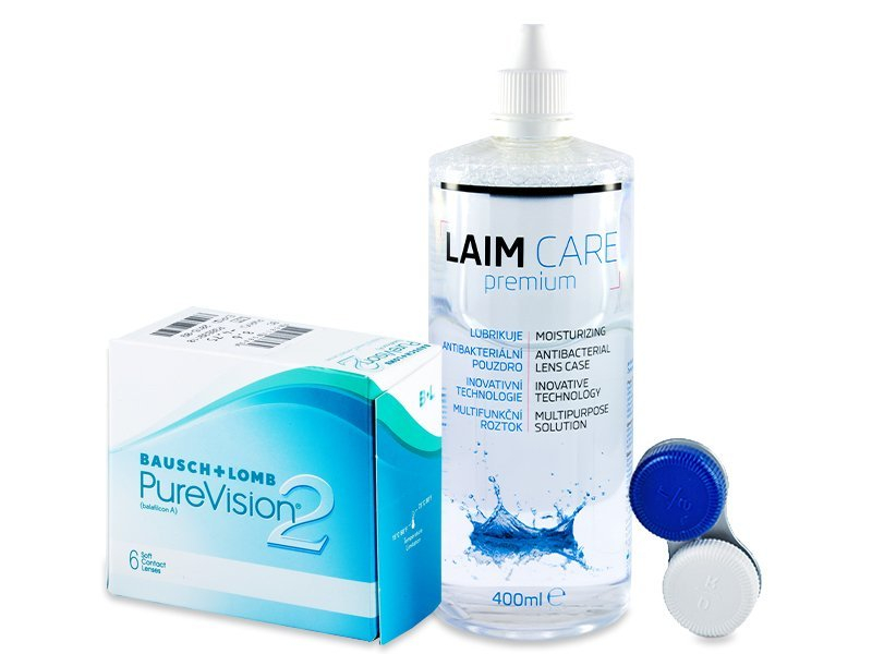 PureVision 2 (6 lenses) + Laim-Care Solution 400ml