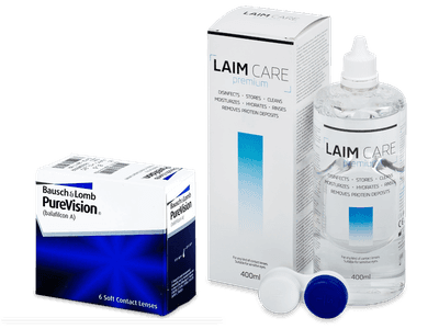 PureVision (6 lenses) + Laim-Care Solution 400ml