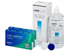 Air Optix Aqua (2x3 lenses) + Laim-Care Solution 400ml