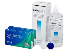 Air Optix Aqua (2x3 lenses) + Laim-Care Solution 400ml