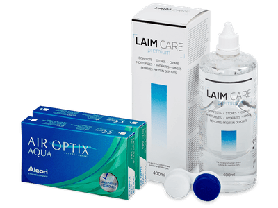 Air Optix Aqua (2x3 lenses) + Laim-Care Solution 400ml