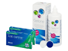 Air Optix for Astigmatism (2x3 lenses) + Gelone Solution 360 ml