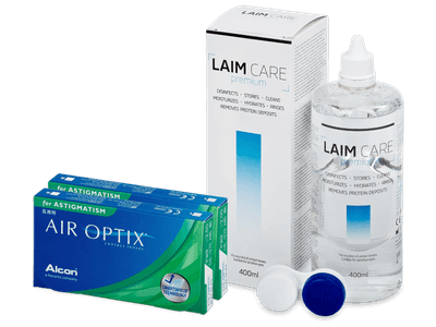 Air Optix for Astigmatism (2x3 lenses) + Laim-Care Solution 400ml
