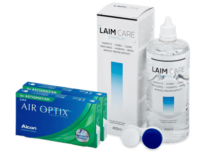 Air Optix for Astigmatism (2x3 lenses) + Laim-Care Solution 400ml