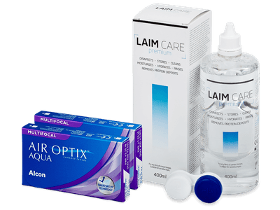 Air Optix Aqua Multifocal (2x3 lenses) + Laim-Care Solution 400ml