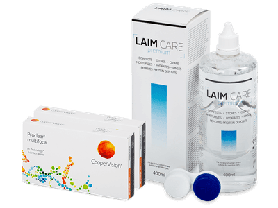 Proclear Multifocal (2x3 lenses) + Laim-Care Solution 400ml