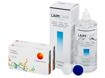 Proclear Multifocal (2x3 lenses) + Laim-Care Solution 400ml