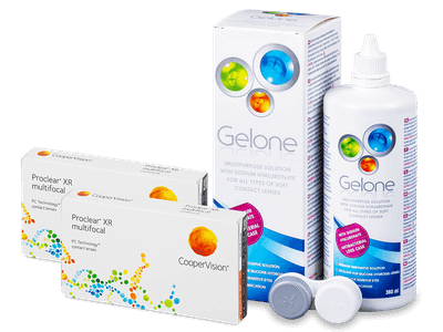 Proclear Multifocal XR (2x3 lenses) + Gelone Solution 360 ml