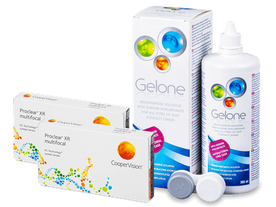 Proclear Multifocal XR (2x3 lenses) + Gelone Solution 360 ml