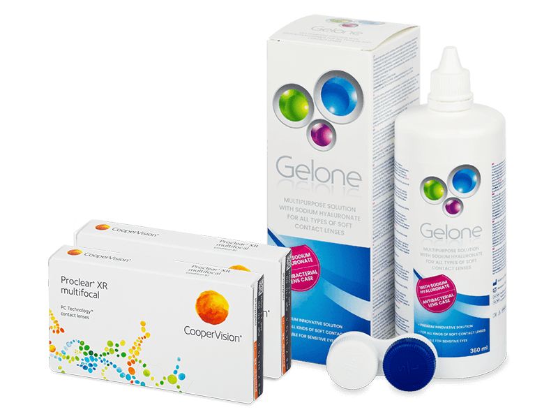 Proclear Multifocal XR (2x3 lenses) + Gelone Solution 360 ml