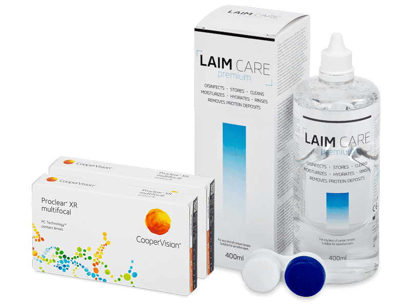 Proclear Multifocal XR (2x3 lenses) + Laim Care Solution 400 ml