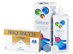 Frequency 55 Aspheric (6 lenses) + Gelone Solution 360 ml