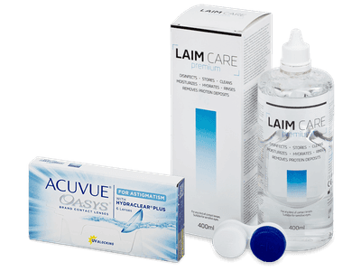 Acuvue Oasys for Astigmatism (6 lenses) + Laim-Care Solution 400ml