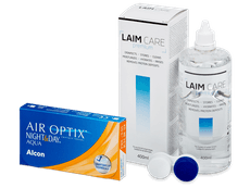 Air Optix Night and Day Aqua (6 lenses) + Laim-Care Solution 400ml