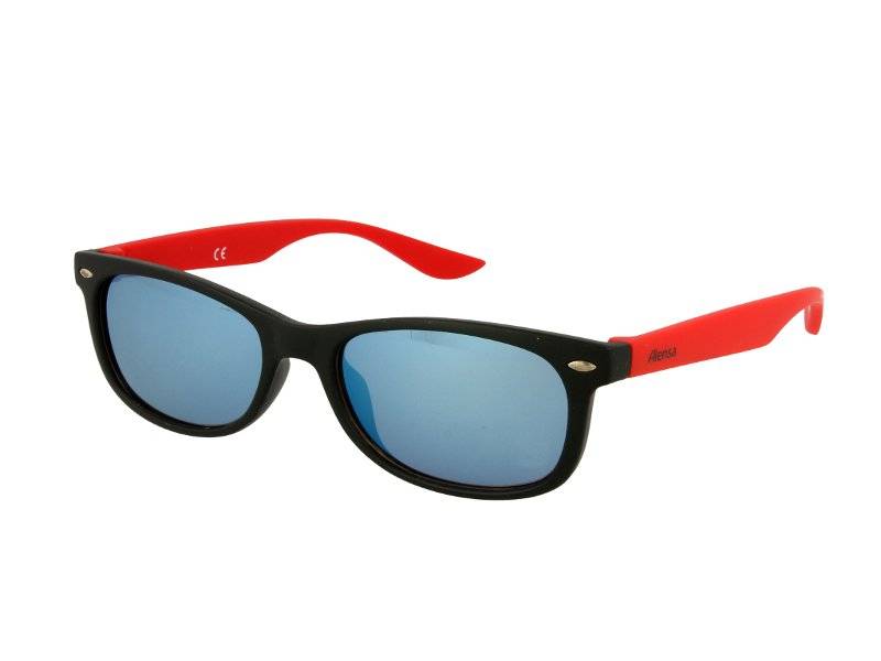 Kids sunglasses Alensa Sport Black Red Mirror 