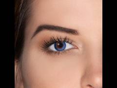 Blue contact lenses - natural effect - power - Air Optix (2 monthly coloured lenses)