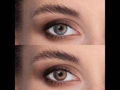 Brown contact lenses - natural effect - Air Optix (2 monthly coloured lenses)