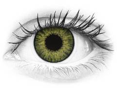 Gemstone Green contact lenses - natural effect - power - Air Optix (2 monthly coloured lenses)