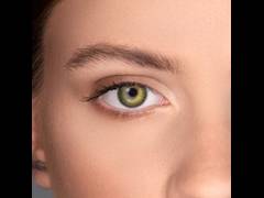 Gemstone Green contact lenses - natural effect - power - Air Optix (2 monthly coloured lenses)