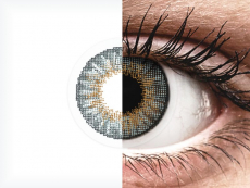 Grey contact lenses - natural effect - power - Air Optix (2 monthly coloured lenses)