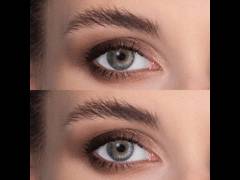 Grey contact lenses - natural effect - power - Air Optix (2 monthly coloured lenses)