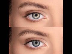 Grey Sterling contact lenses - natural effect - power - Air Optix (2 monthly coloured lenses)