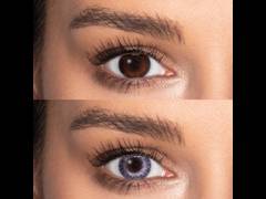 Grey Sterling contact lenses - natural effect - Air Optix (2 monthly coloured lenses)