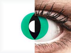 Green Anaconda contact lenses - ColourVue Crazy (2 coloured lenses)