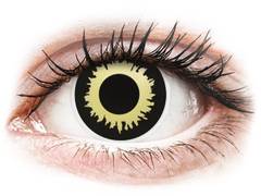 Yellow Eclipse contact lenses - ColourVue Crazy (2 coloured lenses)