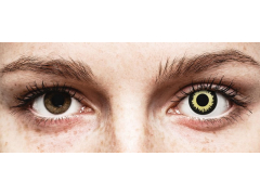 Yellow Eclipse contact lenses - ColourVue Crazy (2 coloured lenses)