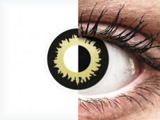 Yellow Eclipse contact lenses - ColourVue Crazy (2 coloured lenses)