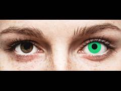 Green Emerald contact lenses - ColourVue Crazy (2 coloured lenses)