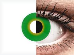 Green Hulk Green contact lenses - ColourVue Crazy (2 coloured lenses)