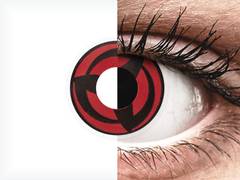 Red Kakashi contact lenses - ColourVue Crazy (2 coloured lenses)