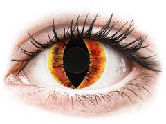 Orange Saurons Eye contact lenses - ColourVue Crazy (2 coloured lenses)