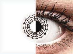 Black and White Spider contact lenses - ColourVue Crazy (2 coloured lenses)