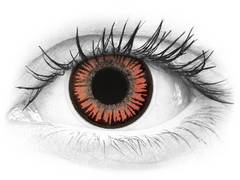 Red Orange Vampire contact lenses - ColourVue Crazy (2 coloured lenses)