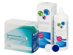 PureVision 2 (6 lenses) + Gelone Solution 360 ml