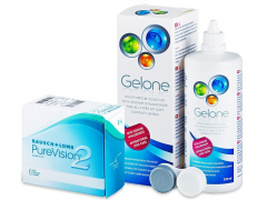 PureVision 2 (6 lenses) + Gelone Solution 360 ml