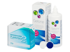 PureVision 2 (6 lenses) + Gelone Solution 360 ml