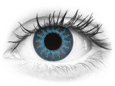 Solar Blue contact lenses - power - ColourVue Crazy (2 coloured lenses)