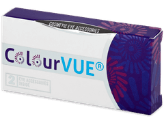 Solar Blue contact lenses - power - ColourVue Crazy (2 coloured lenses)